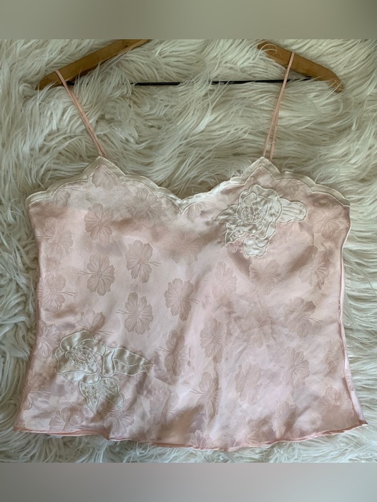 Victoria's Secret Tops - Victoria's Secret Vintage Gold Label Floral Camisole Pink Size Medium